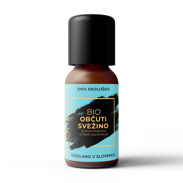 Aromatrip® OBČUTI SVEŽINO – BIO aroma mešanica eteričnih olj 15 ml